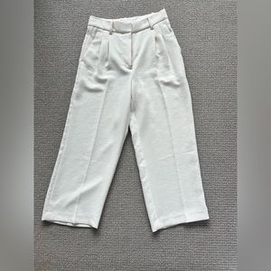 Aritzia Effortless Pant in cream crepe